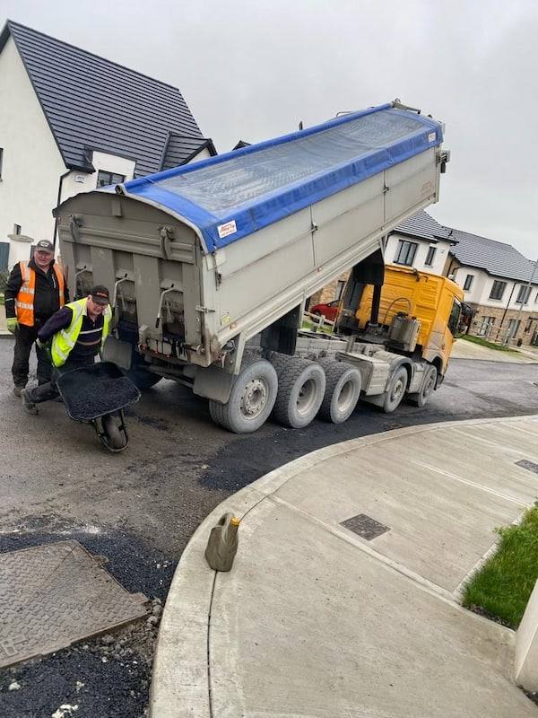 Housing estate job: tipping the next load